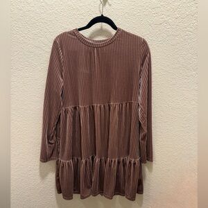 Shein Ribbed Long Sleeve Dress